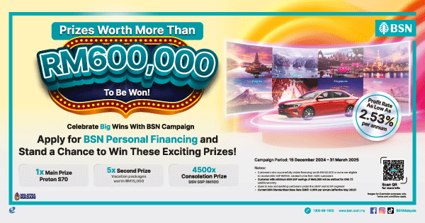 Apply for BSN Personal Financing and Win Amazing Prizes!